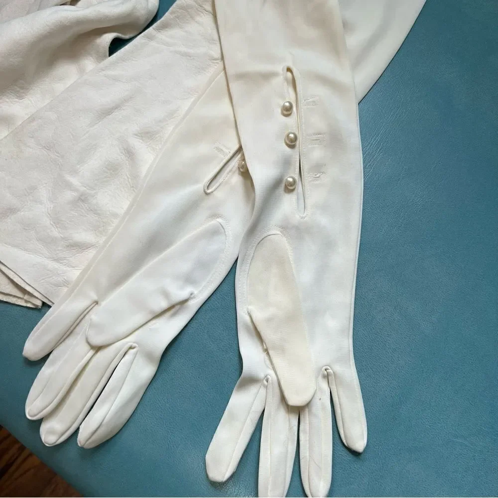 Three Pairs of Vintage MCM Ivory / White Gloves Lot
